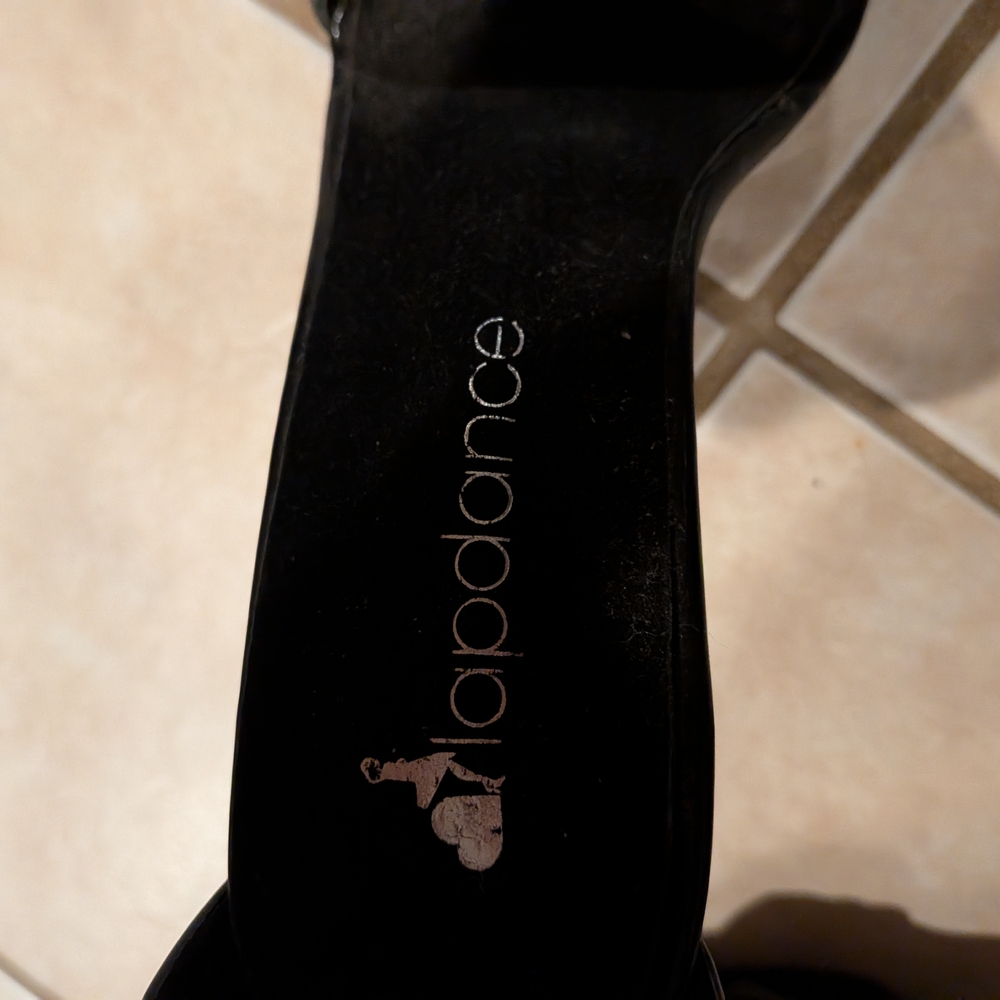 Pleaser Black Heels with Silver Studs - Picture 5 of 5